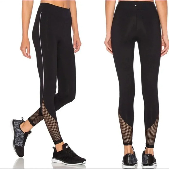 KORAL Become High HI Rise Legging Black Mesh - Picture 1 of 8